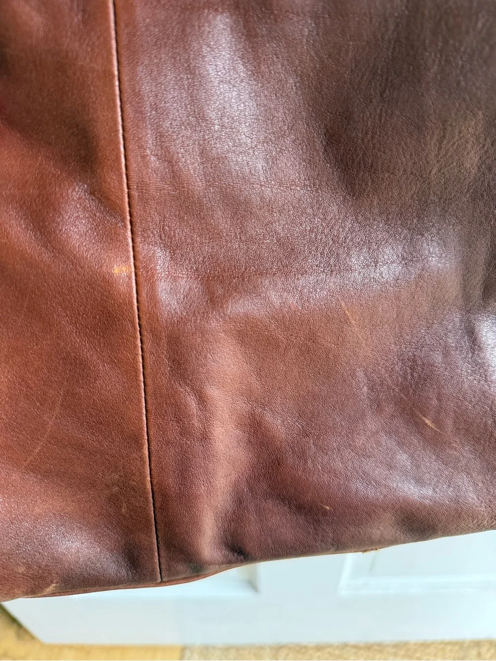 Dragon Diffusion Rust Brown Large Leather Shoulder Bag